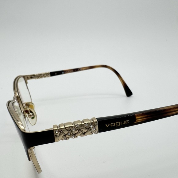 Vogue‎ VO4057-B 997 Eyeglasses Brown Gold Tortoise Cat Eye Frames 54-17-140 Demo main image 14
